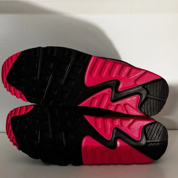 Nike Air Max 90 Shoes Wolf Gray Hyper Pink DM0029-010 Men's Size 10 - Picture 4 of 4